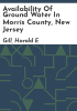 Availability_of_ground_water_in_Morris_County__New_Jersey