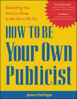 How_to_be_your_own_publicist
